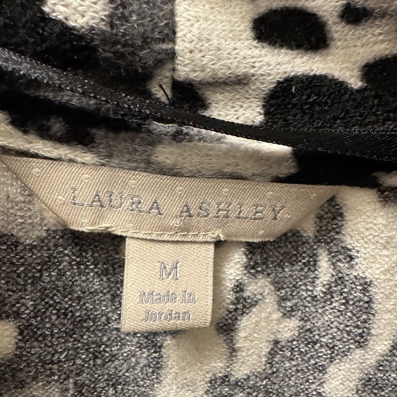 3 for $12. Laura Ashley black and white cardigan size medium. - Picture 3 of 3